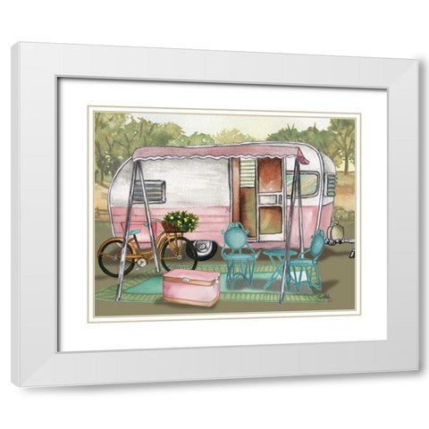 Roughing It I White Modern Wood Framed Art Print with Double Matting by Medley, Elizabeth