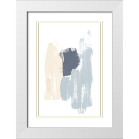 Mindful Muted II White Modern Wood Framed Art Print with Double Matting by Bryant, Susan