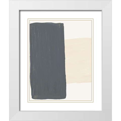 Mindful Neutrals I White Modern Wood Framed Art Print with Double Matting by Bryant, Susan