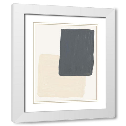 Mindful Neutrals II White Modern Wood Framed Art Print with Double Matting by Bryant, Susan