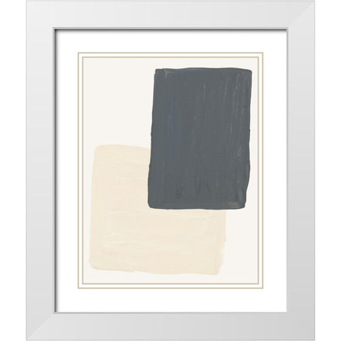 Mindful Neutrals II White Modern Wood Framed Art Print with Double Matting by Bryant, Susan