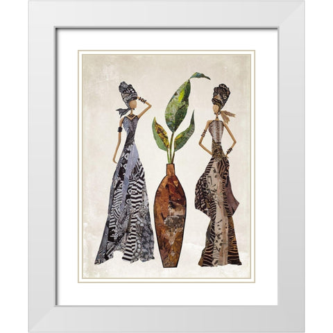 Strong Women White Modern Wood Framed Art Print with Double Matting by Ritter, Gina