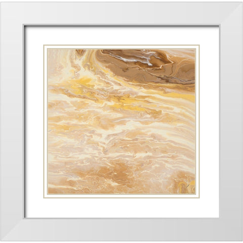 Oasis White Modern Wood Framed Art Print with Double Matting by Gonzalez, Roberto
