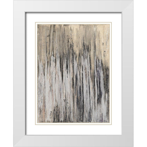 Downtown Blizzard I White Modern Wood Framed Art Print with Double Matting by Gonzalez, Roberto