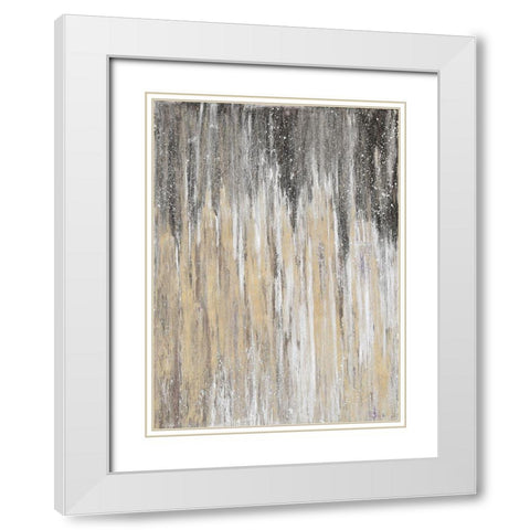 Downtown Blizzard II White Modern Wood Framed Art Print with Double Matting by Gonzalez, Roberto