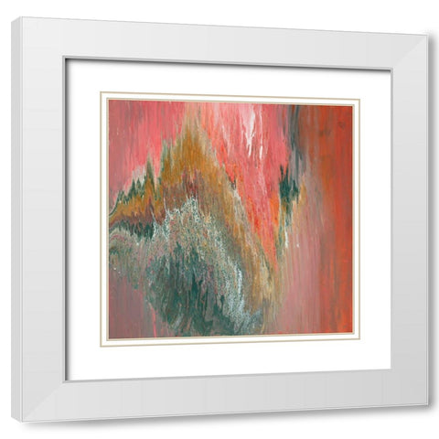 Waters Edge White Modern Wood Framed Art Print with Double Matting by Gonzalez, Roberto