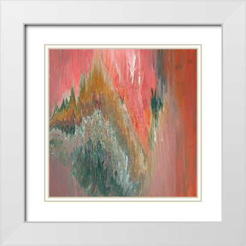 Waters Edge White Modern Wood Framed Art Print with Double Matting by Gonzalez, Roberto