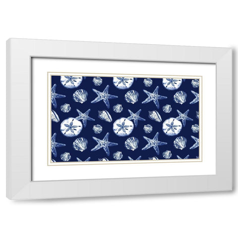 Deep Ocean Treasures White Modern Wood Framed Art Print with Double Matting by Gaynor, Janice