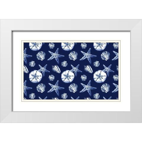 Deep Ocean Treasures White Modern Wood Framed Art Print with Double Matting by Gaynor, Janice
