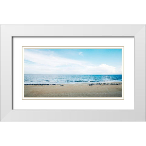 Calm and Still White Modern Wood Framed Art Print with Double Matting by Bill Carson Photography