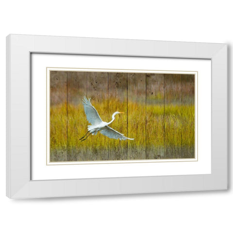 Golden Hour White Modern Wood Framed Art Print with Double Matting by Mansfield, Kathy