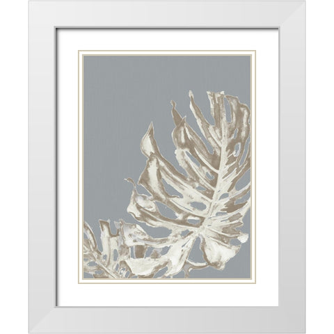 La Naturaleza on Gray I White Modern Wood Framed Art Print with Double Matting by Pinto, Patricia