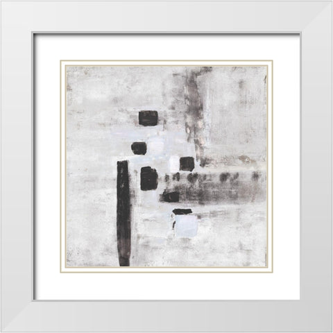 Cloudy Mist I White Modern Wood Framed Art Print with Double Matting by Pattinian, Merri
