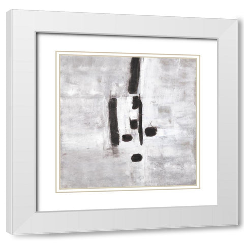 Cloudy Mist II White Modern Wood Framed Art Print with Double Matting by Pattinian, Merri
