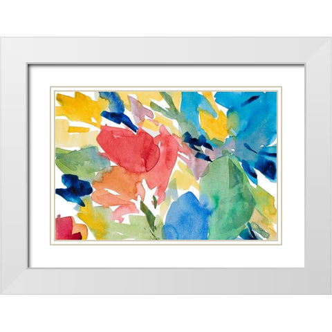 Positano Day White Modern Wood Framed Art Print with Double Matting by Loreth, Lanie