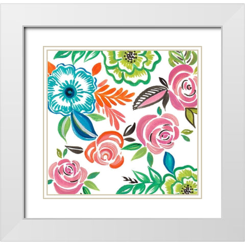 The Day is Yours I White Modern Wood Framed Art Print with Double Matting by Del Sol, Ani