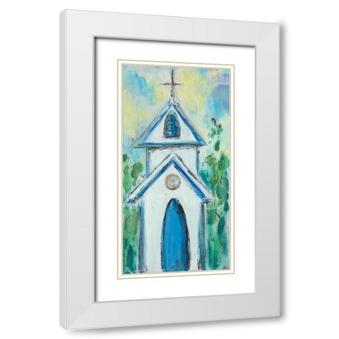 Chapel White Modern Wood Framed Art Print with Double Matting by Hewitt, L.