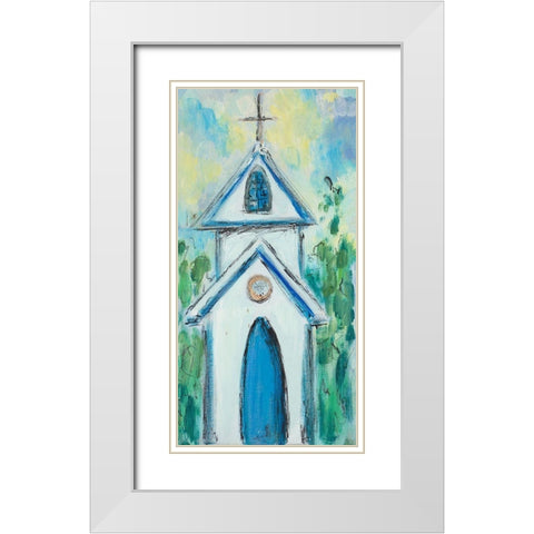 Chapel White Modern Wood Framed Art Print with Double Matting by Hewitt, L.