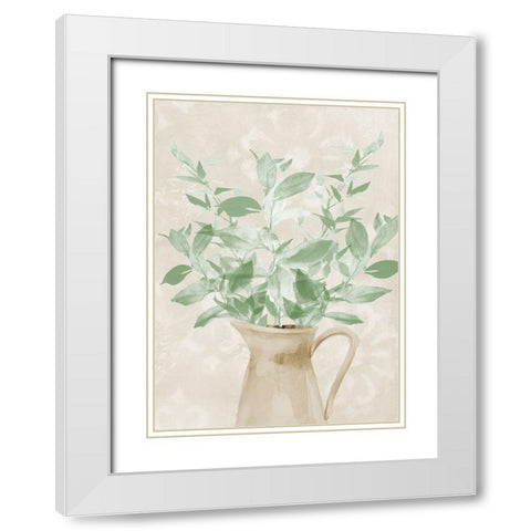 Botanical Arrangement White Modern Wood Framed Art Print with Double Matting by Loreth, Lanie