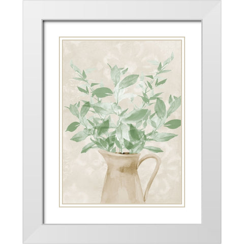 Botanical Arrangement White Modern Wood Framed Art Print with Double Matting by Loreth, Lanie