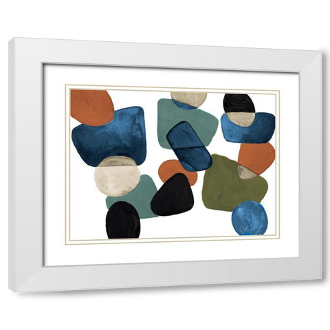 Head Over Heels Abstract White Modern Wood Framed Art Print with Double Matting by Loreth, Lanie