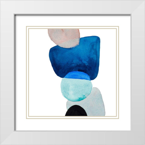 Head Over Heels Abstract I White Modern Wood Framed Art Print with Double Matting by Loreth, Lanie