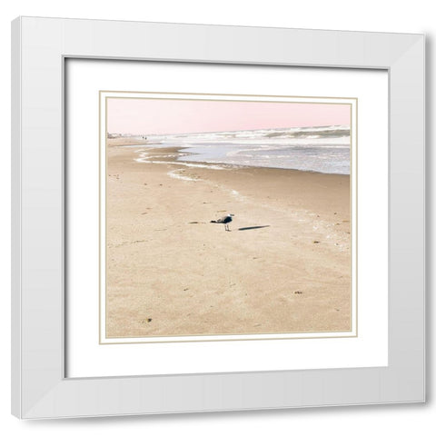 Evening Shadow White Modern Wood Framed Art Print with Double Matting by Navas, Emily