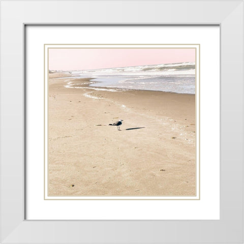 Evening Shadow White Modern Wood Framed Art Print with Double Matting by Navas, Emily