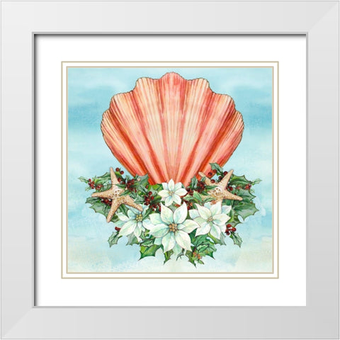 Holiday By the Sea I White Modern Wood Framed Art Print with Double Matting by Diannart