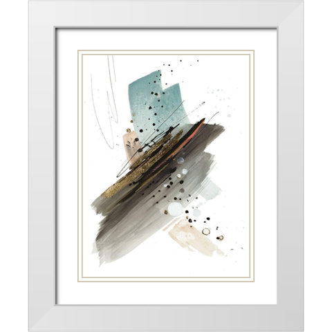 Migration (Centered) White Modern Wood Framed Art Print with Double Matting by Pinto, Patricia