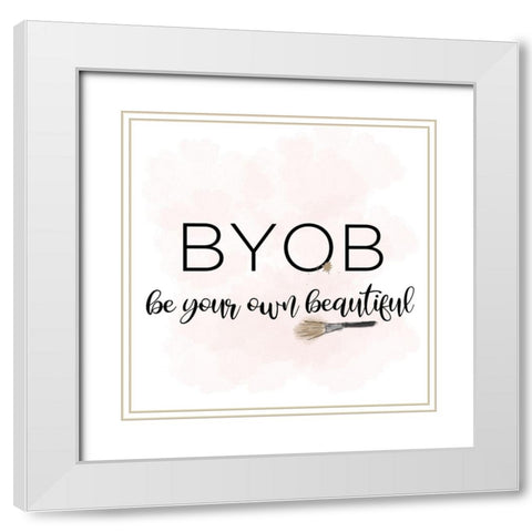 BYOB White Modern Wood Framed Art Print with Double Matting by Quach, Anna