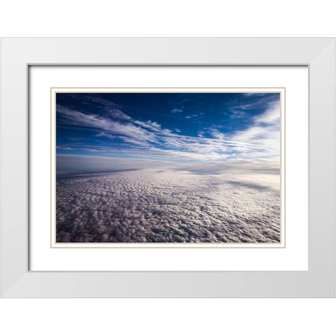 From the Sky White Modern Wood Framed Art Print with Double Matting by Bill Carson Photography