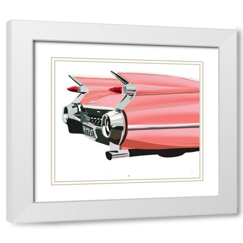 Retro Classic White Modern Wood Framed Art Print with Double Matting by Bucheli, Jen