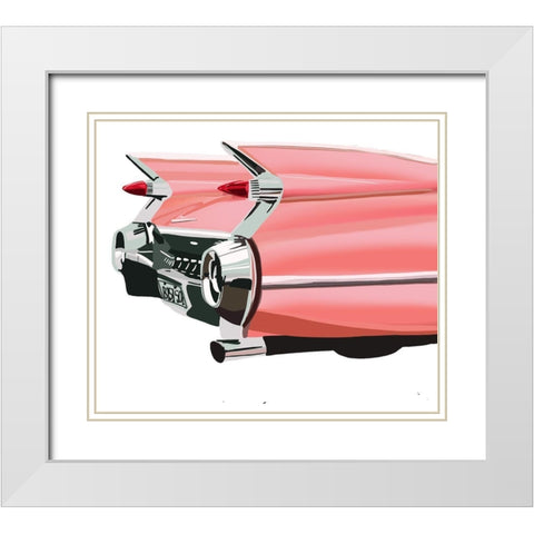 Retro Classic White Modern Wood Framed Art Print with Double Matting by Bucheli, Jen