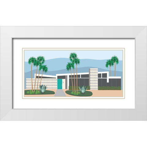 Mod Home White Modern Wood Framed Art Print with Double Matting by Bucheli, Jen