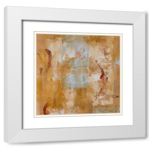 Textured Space I White Modern Wood Framed Art Print with Double Matting by Loreth, Lanie