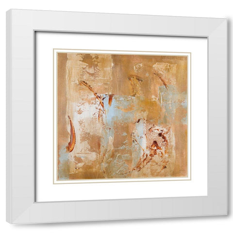 Textured Space II White Modern Wood Framed Art Print with Double Matting by Loreth, Lanie