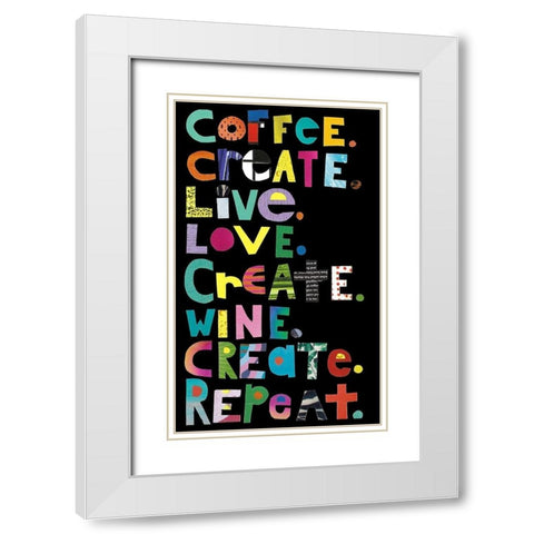 Create White Modern Wood Framed Art Print with Double Matting by Bucheli, Jen