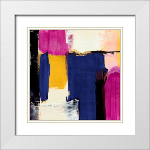 Spontaneous White Modern Wood Framed Art Print with Double Matting by Loreth, Lanie