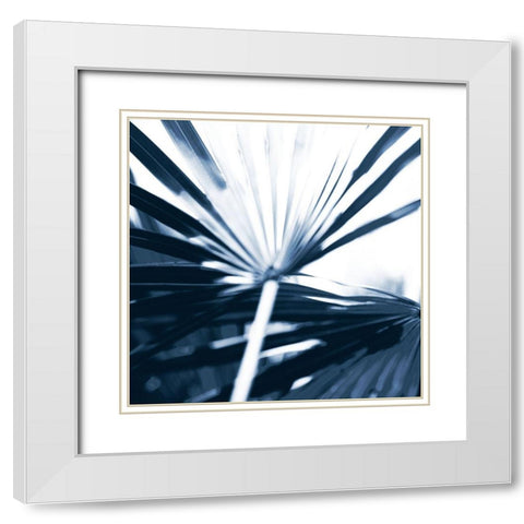 Among Blue Palms I White Modern Wood Framed Art Print with Double Matting by Bryant, Susan