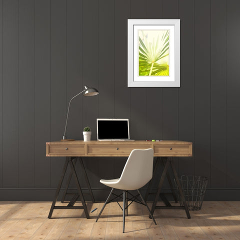 Among Palms I White Modern Wood Framed Art Print with Double Matting by Bryant, Susan
