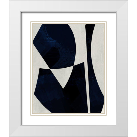 Black Machine II White Modern Wood Framed Art Print with Double Matting by Meneely, Dan