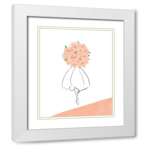 Visions of Fashion IV White Modern Wood Framed Art Print with Double Matting by Quach, Anna