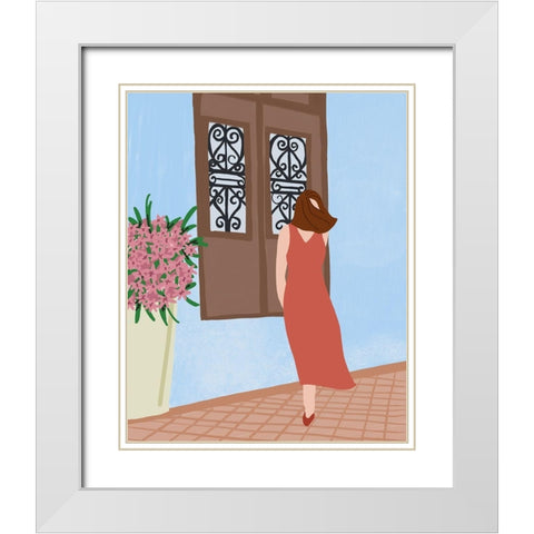 Dress and Ready I White Modern Wood Framed Art Print with Double Matting by Quach, Anna