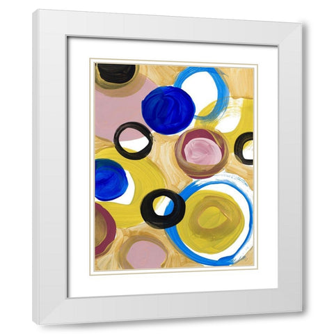 Time and Space I White Modern Wood Framed Art Print with Double Matting by Loreth, Lanie