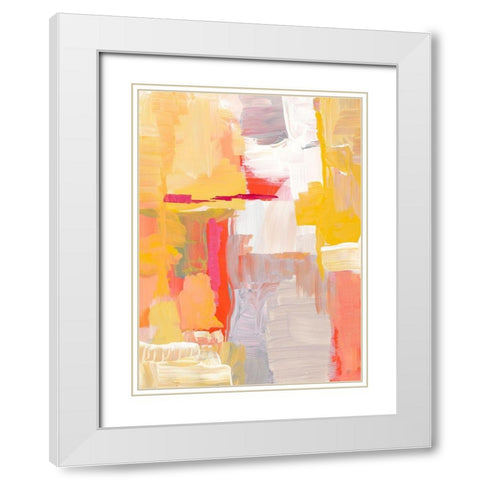 Joyful Morning White Modern Wood Framed Art Print with Double Matting by Loreth, Lanie