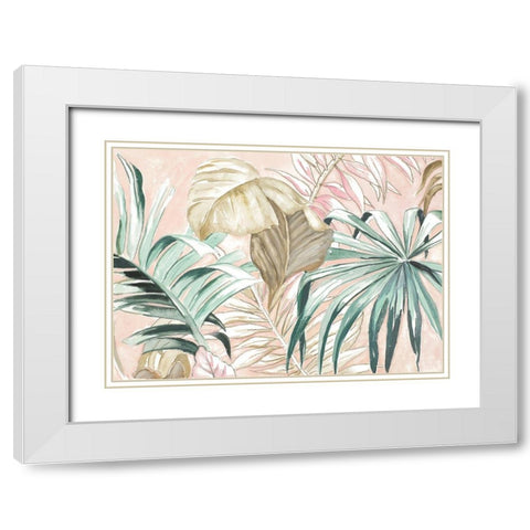 Pastel Forest White Modern Wood Framed Art Print with Double Matting by Pinto, Patricia