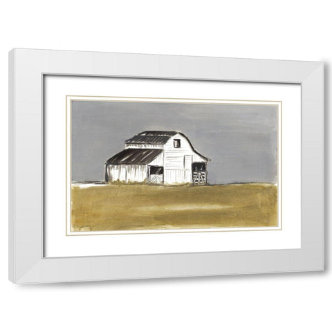 Natural Barn White Modern Wood Framed Art Print with Double Matting by Pinto, Patricia