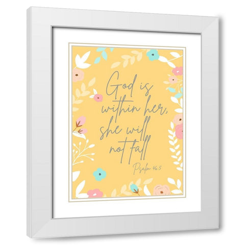 Spiritual Guidance I White Modern Wood Framed Art Print with Double Matting by Quach, Anna