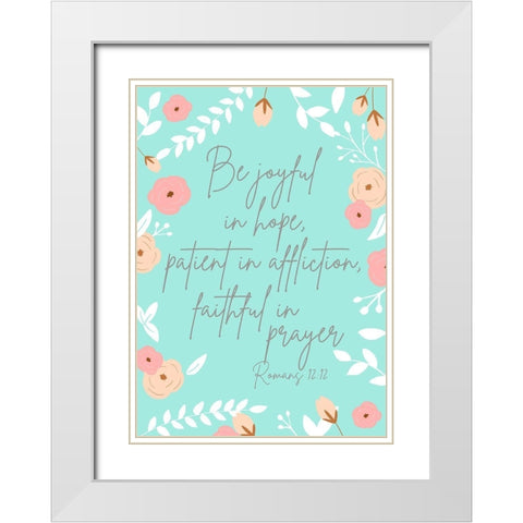 Spiritual Guidance II White Modern Wood Framed Art Print with Double Matting by Quach, Anna